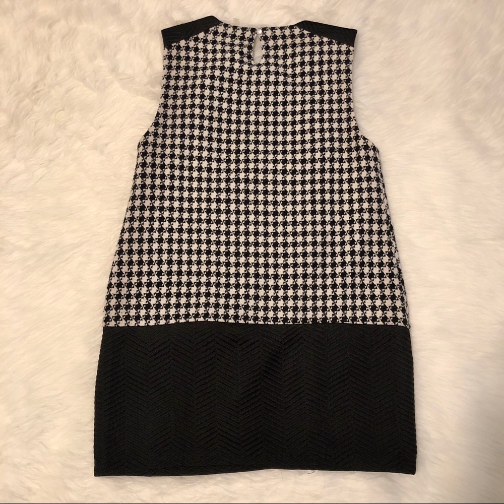 Black And White Houndstooth Tube Dress - Picture 4 of 7